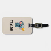 Elephant Personalisiert-farbiger Beutel Gepäckanhänger (Vorderseite horizontal)