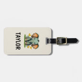 Elephant Personalisiert-farbiger Beutel Gepäckanhänger (Vorderseite horizontal)