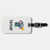Elephant Personalisiert-farbiger Beutel Gepäckanhänger (Vorderseite horizontal)