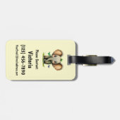 Elephant Personalisiert-farbiger Beutel Gepäckanhänger (Rückseite horizontal)