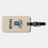 Elephant Personalisiert-farbiger Beutel Gepäckanhänger (Vorderseite horizontal)
