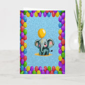Elephant Personalisiert Fun Gruß Geburtstag Karte (Rückseite)