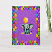 Elephant Personalisiert Fun Gruß Geburtstag Karte (Rückseite)