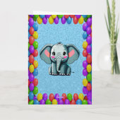 Elephant Personalisiert Fun Gruß Geburtstag Karte (Rückseite)