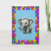 Elephant Personalisiert Fun Gruß Geburtstag Karte (Rückseite)