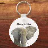 Elephant Personalisiert Name Schlüsselanhänger (Rückseite)