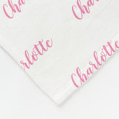 Elephant Personalisiert Navy Blue Name Boy Fleecedecke (Ecke)