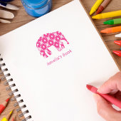 Elephant Personalisiertes Buchzeichen Selbstfarbig Permastempel