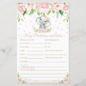 Elephant Pink Floral Baby (Vorderseite)