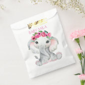 Elephant pink girl baby shower favor geschenktütchen (Versiegelt)