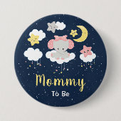 Elephant Pink und Marinemommy zu sein Button (Vorderseite)