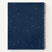 Elephant Pink und Navy Baby Birth Statistik Notizblock (Rückseite)