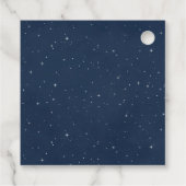 Elephant Pink und Navy Baby Dusche Vielen Dank Geschenkanhänger (Rückseite)