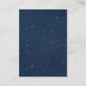 Elephant Pink und Navy Display Baby Dusche Begleitkarte (Rückseite)