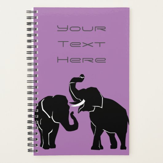 Elephant Planner Benutzerdefinierter Textname Planer (Vorderseite)