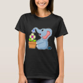 Elephant Plant pot Flower T-Shirt (Vorderseite)