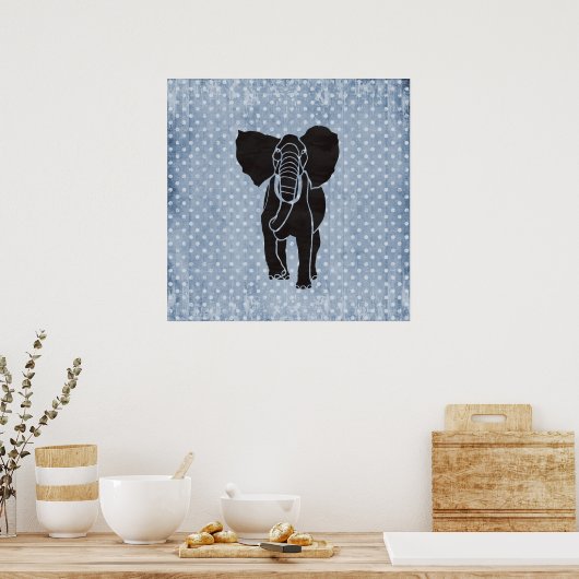 Elephant Polka Poster (Küche)