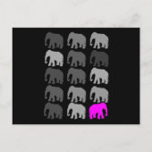 Elephant PopArt Geschenke Postkarte (Vorderseite)
