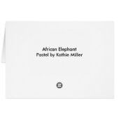 Elephant Portrait (Rückseite Horizontal)