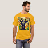 Elephant Portrait Jungle View T-Shirt (Vorne ganz)