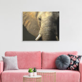 Elephant Portrait Leinwanddruck (Insitu (Wohnzimmer))