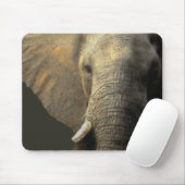 Elephant Portrait Mousepad (Mit Mouse)