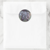 Elephant Portrait Sticker (Tasche)