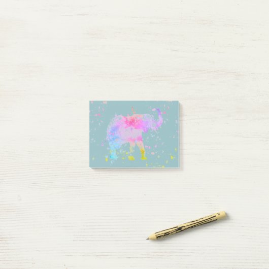 Elephant Post-it Klebezettel (Auf Schreibtisch)
