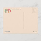 Elephant Postcard Postkarte (Rückseite)