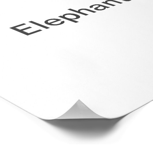 Elephant - Poster (Ecke)