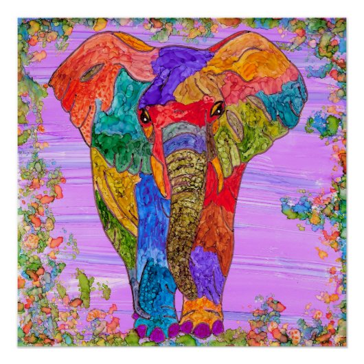 Elephant Poster 20" x 20" (Vorderseite)