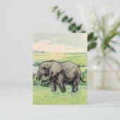 Elephant Postkarte (Stehend Vorderseite)