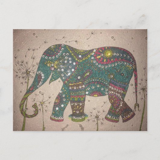 Elephant Postkarte (Vorderseite)