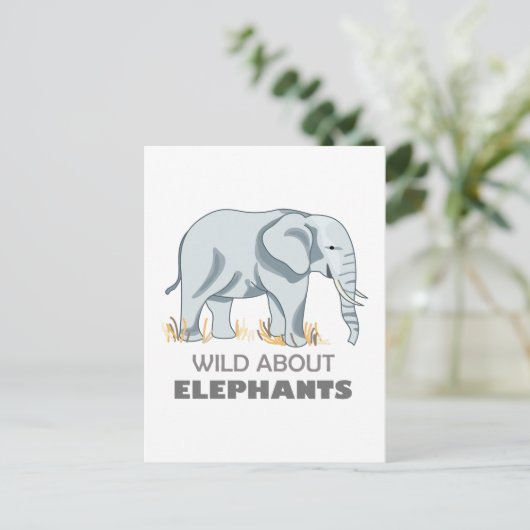 ELEPHANT POSTKARTE (Stehend Vorderseite)