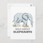 ELEPHANT POSTKARTE (Vorne/Hinten)