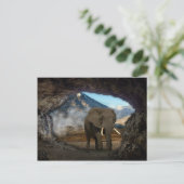 Elephant Postkarte (Stehend Vorderseite)