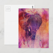 Elephant Postkarte (Vorne/Hinten)