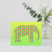Elephant Postkarte (Stehend Vorderseite)