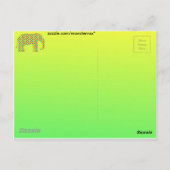 Elephant Postkarte (Rückseite)