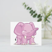 Elephant Postkarte (Stehend Vorderseite)