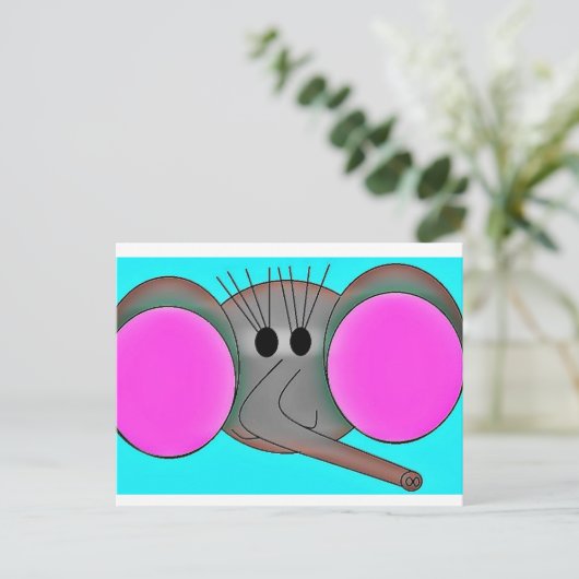 Elephant Postkarte (Stehend Vorderseite)
