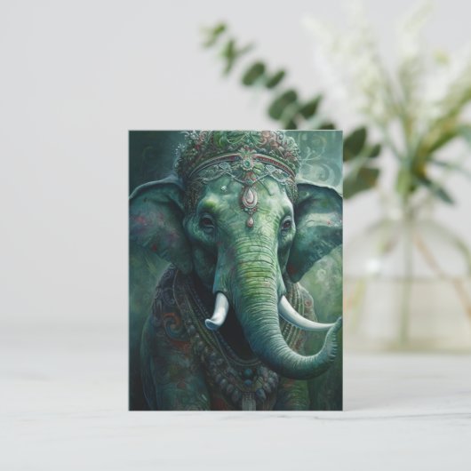Elephant Postkarte (Stehend Vorderseite)