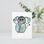 Elephant Postkarte (Stehend Vorderseite)