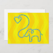 ELEPHANT POSTKARTE (Vorne/Hinten)
