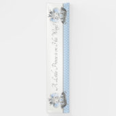 Elephant Prince Baby Shower Banner Hintergrund (Vertikal)