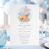 Elephant Prince Teacup Boy Baby Dusche Einladung
