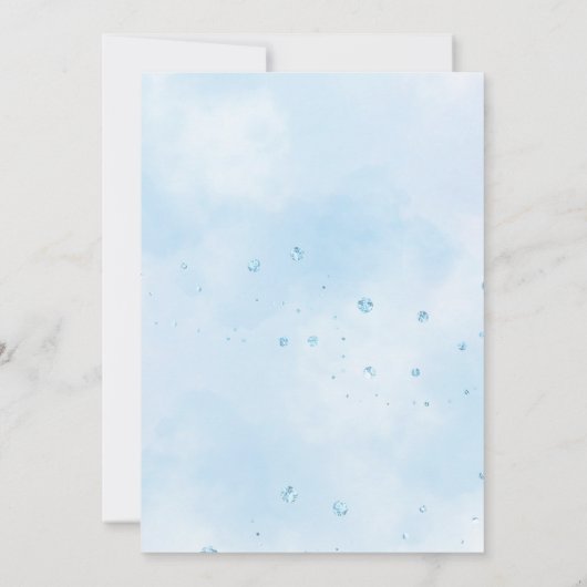 Elephant Prince Virtual Baby Dusche Einladung (Rückseite)