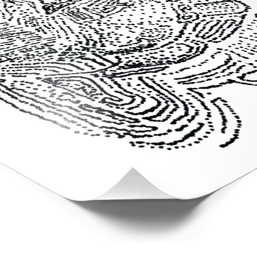 Elephant Print Fotodruck (Ecke)