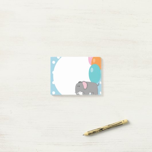 Elephant Print Post-it Notes Klebezettel (Auf Schreibtisch)