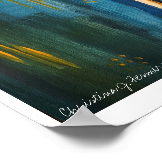 Elephant Print Poster (Ecke)